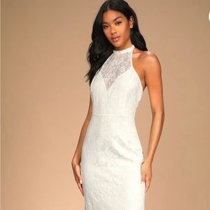 Halter style wedding dress